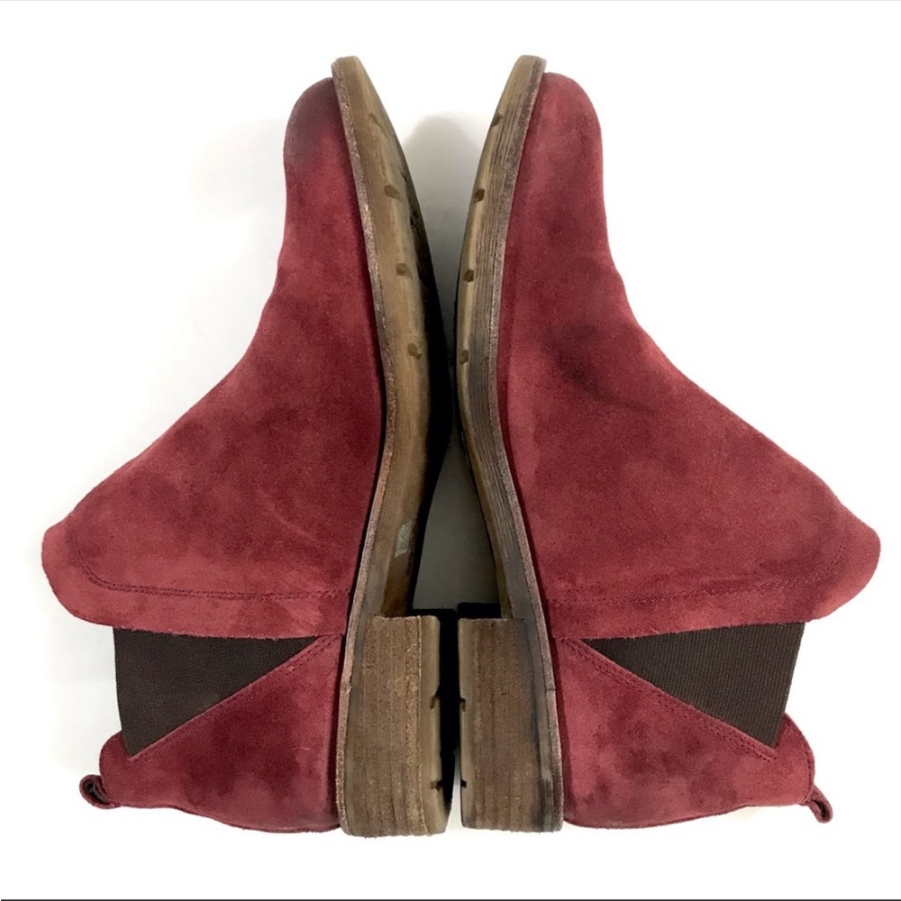 SOFFT Red Pull On Suede Booties